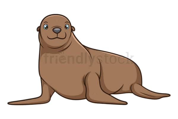 Cute seal. PNG - JPG and vector EPS (infinitely scalable).