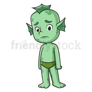 Sad merman. PNG - JPG and vector EPS (infinitely scalable).