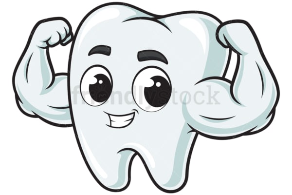 Strong tooth. PNG - JPG and vector EPS (infinitely scalable).