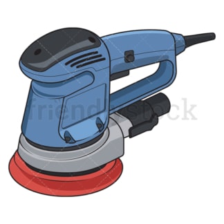 Realistic electric sander. PNG - JPG and vector EPS file formats (infinitely scalable). Image isolated on transparent background.