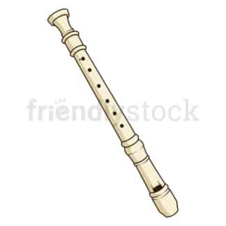Recorder musical instrument. PNG - JPG and vector EPS file formats (infinitely scalable). Image isolated on transparent background.