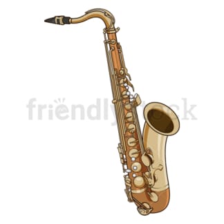 8 Saxophone Clipart Cartoon Images & Vector Illustrations - FriendlyStock
