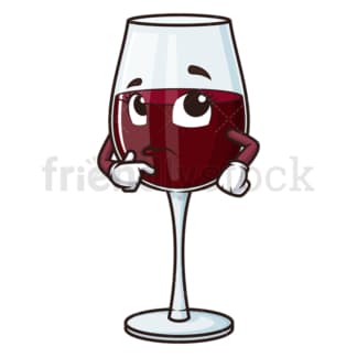 Wine glass wondering. PNG - JPG and vector EPS (infinitely scalable).