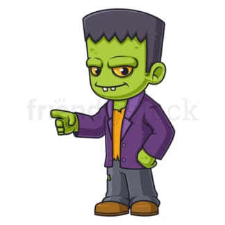 Frankenstein pointing. PNG - JPG and vector EPS (infinitely scalable).
