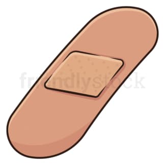 Cartoon medical adhesive plaster. PNG - JPG and vector EPS (infinitely scalable).