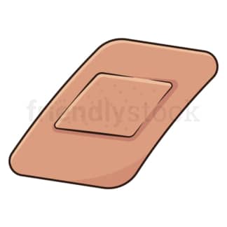 Cartoon adhesive bandage. PNG - JPG and vector EPS (infinitely scalable).