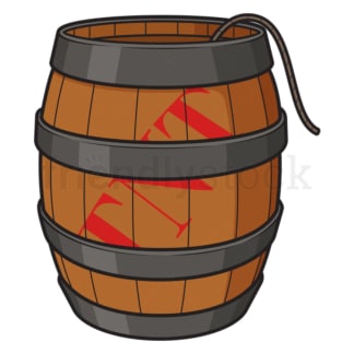 Cartoon tnt barrel with fuse. PNG - JPG and vector EPS file formats (infinitely scalable). Image isolated on transparent background.