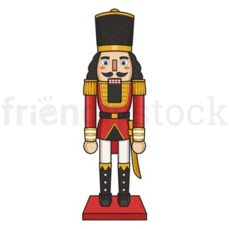 Cartoon nutcracker xmas. PNG - JPG and vector EPS file formats (infinitely scalable). Image isolated on transparent background.