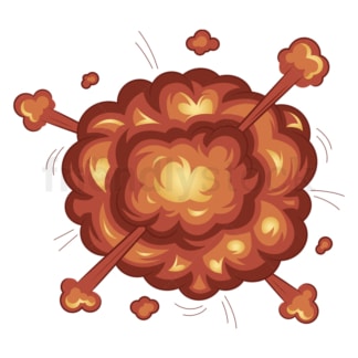 Medium explosion. PNG - JPG and vector EPS (infinitely scalable).