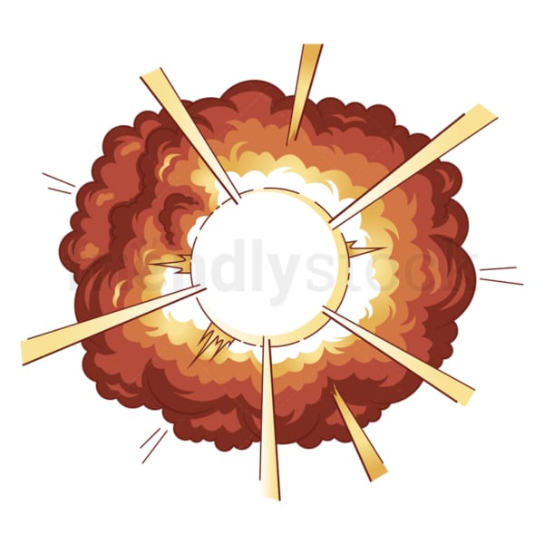 Bright explosion. PNG - JPG and vector EPS (infinitely scalable).