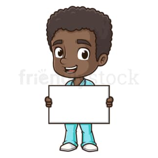Black male nurse blank sign. PNG - JPG and vector EPS (infinitely scalable).