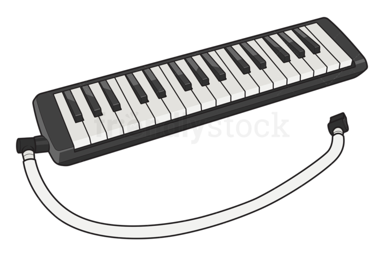 Cartoon Melodica Realistic Vector Illustration Clip Art Image