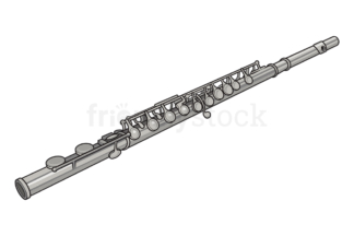Cartoon oboe realistic. PNG - JPG and vector EPS (infinitely scalable).
