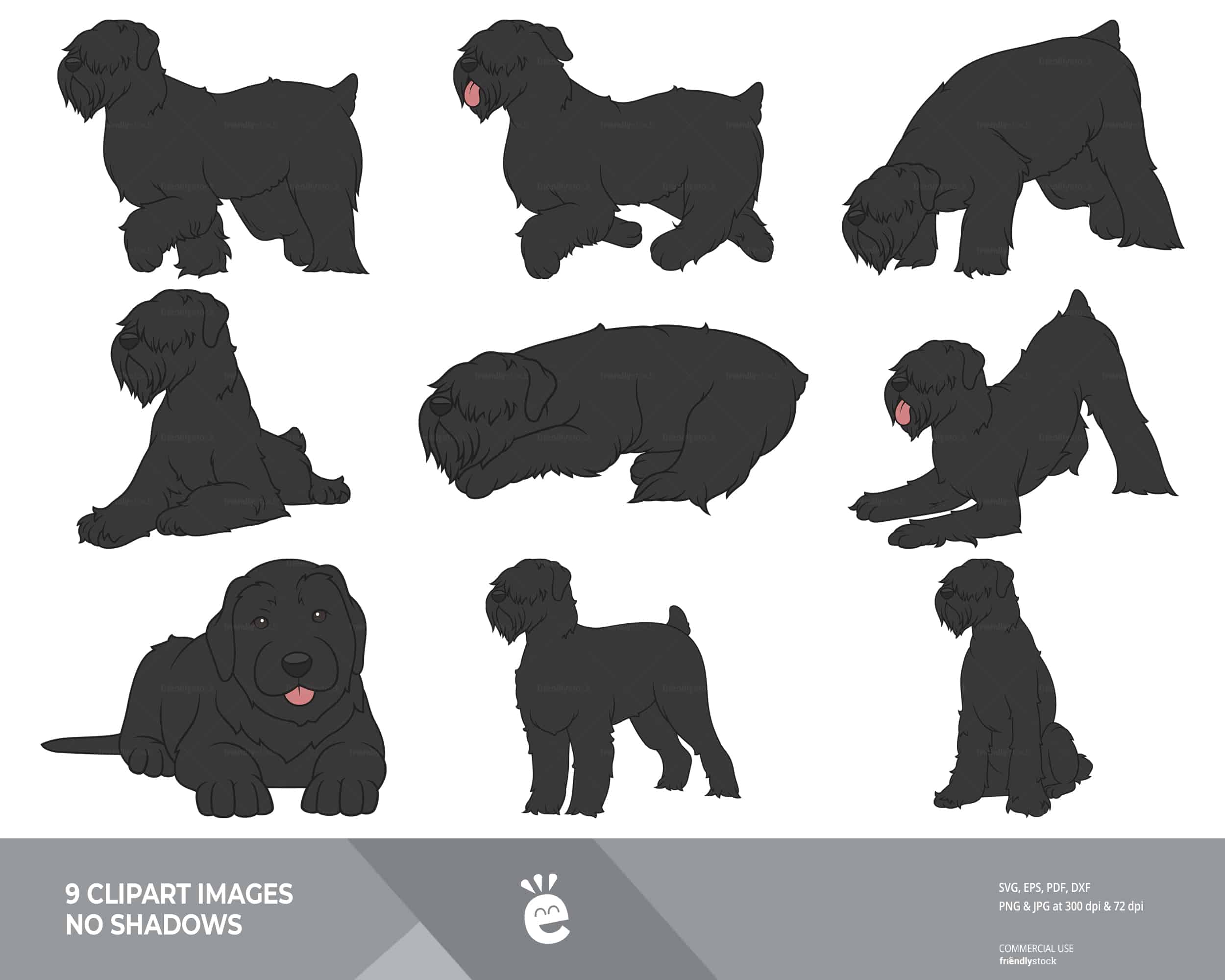 Russian Terrier - Graphics With No Shadows Transparency