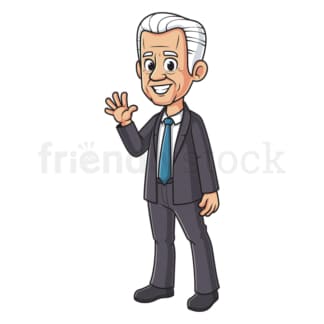 Cartoon joe biden. PNG - JPG and vector EPS file formats (infinitely scalable). Image isolated on transparent background.
