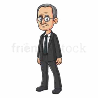 Cartoon harry s truman. PNG - JPG and vector EPS file formats (infinitely scalable). Image isolated on transparent background.