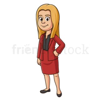 Cartoon giorgia meloni. PNG - JPG and vector EPS file formats (infinitely scalable). Image isolated on transparent background.