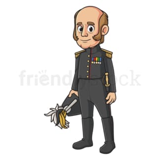 Cartoon tsar alexander i. PNG - JPG and vector EPS file formats (infinitely scalable). Image isolated on transparent background.