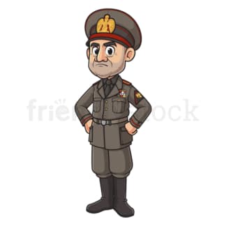 Cartoon benito mussolini. PNG - JPG and vector EPS file formats (infinitely scalable). Image isolated on transparent background.