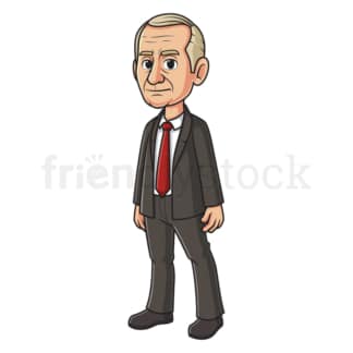 Cartoon vladimir putin. PNG - JPG and vector EPS file formats (infinitely scalable). Image isolated on transparent background.