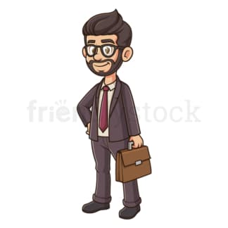 Hipster business man. PNG - JPG and vector EPS (infinitely scalable).