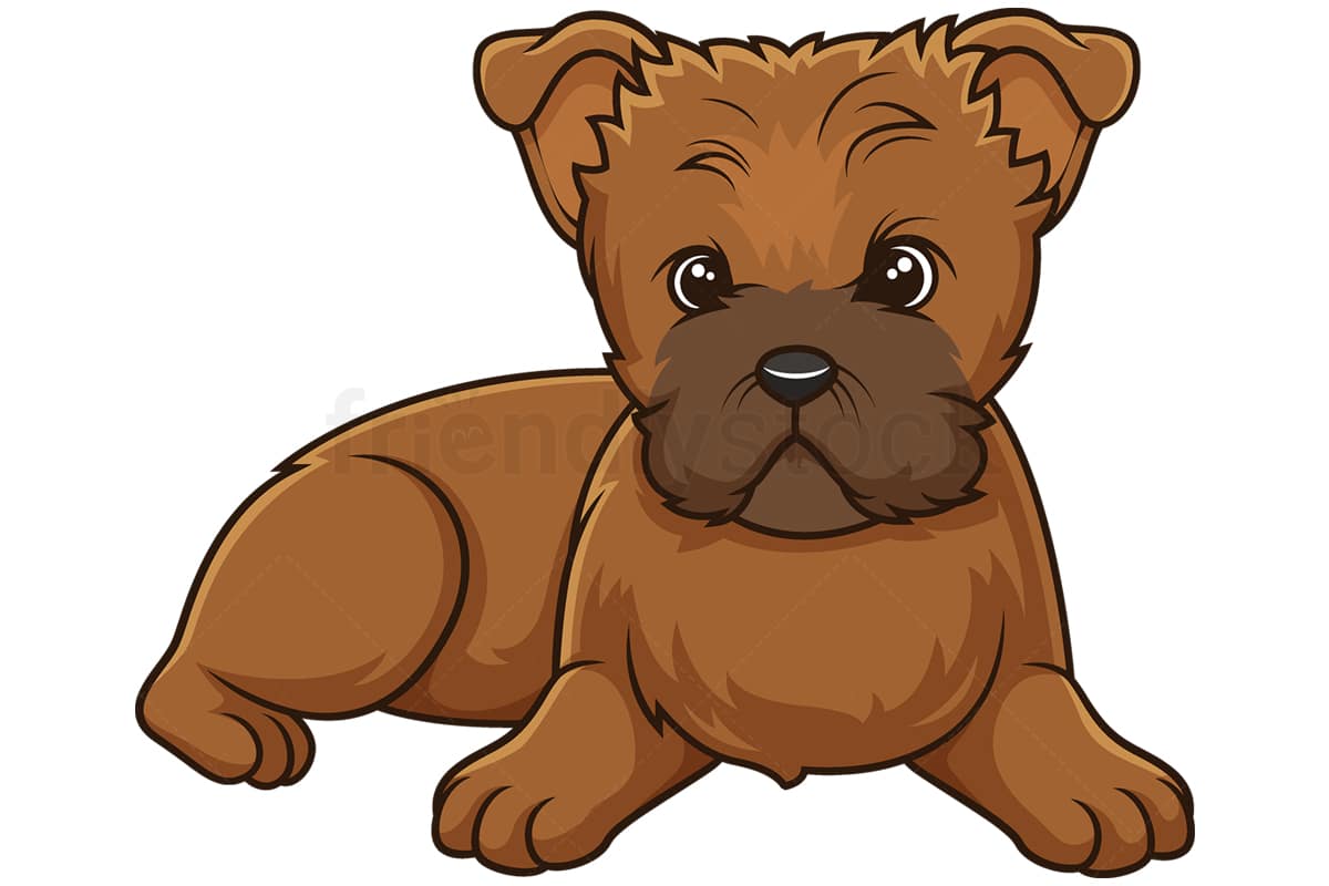 Cairn Terrier Puppy Cartoon Vector Clip Art Illustration - FriendlyStock, image size:1200x800