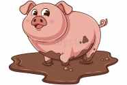 Cartoon Pig In Mud Illustration Vector Clip Art FriendlyStock Cartoon Pig In Mud Illustration Vector Clip Art FriendlyStock