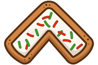 Cartoon christmas caret symbol. PNG - JPG and vector EPS file formats (infinitely scalable). Image isolated on transparent background.