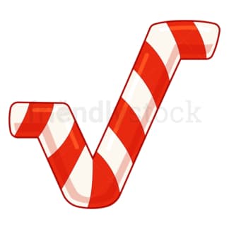 Cartoon christmas math root symbol. PNG - JPG and vector EPS file formats (infinitely scalable). Image isolated on transparent background.