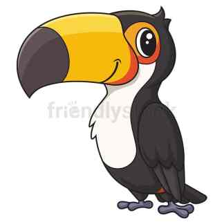 Cartoon toucan bird. PNG - JPG and vector EPS (infinitely scalable).